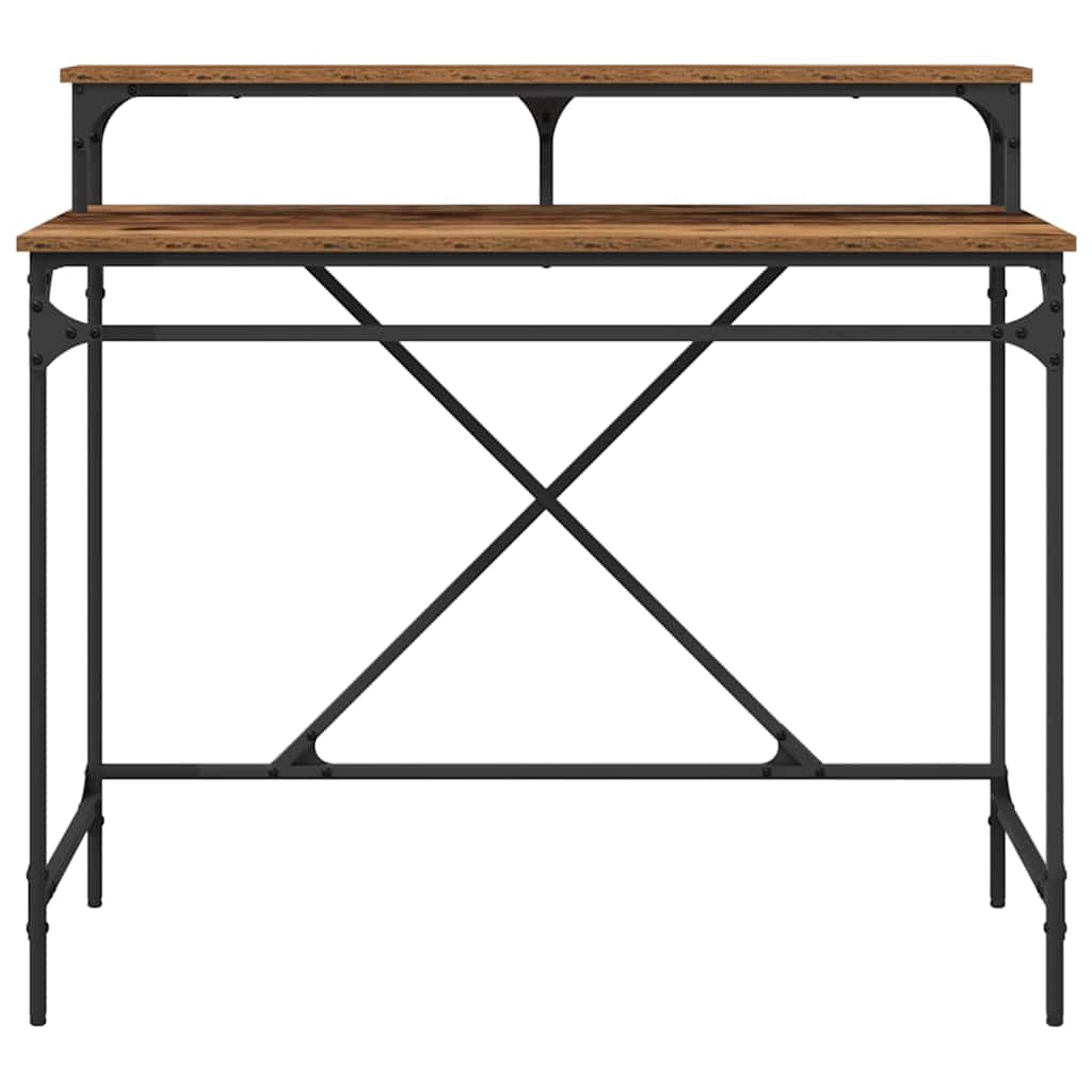 Bureau Oud Hout 100 x 50 x 90 cm Bewerkt hout is nu te koop bij PeponiXL, paradijselijk wonen!