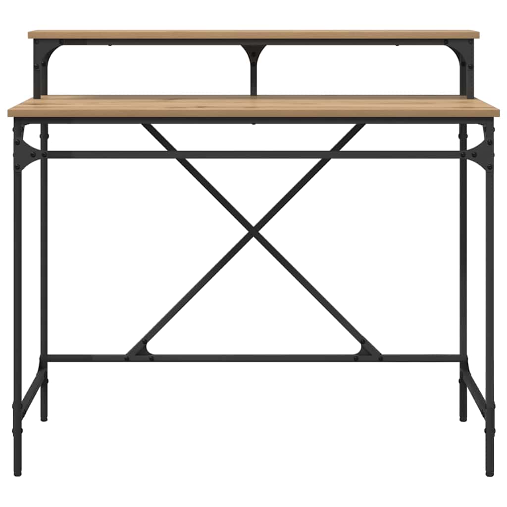 Bureau Artisan Eiken 100 x 50 x 90 cm Bewerkt hout is nu te koop bij PeponiXL, paradijselijk wonen!