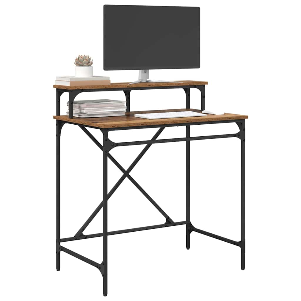 Bureau Oud Hout 80 x 50 x 90 cm Bewerkt hout is nu te koop bij PeponiXL, paradijselijk wonen!