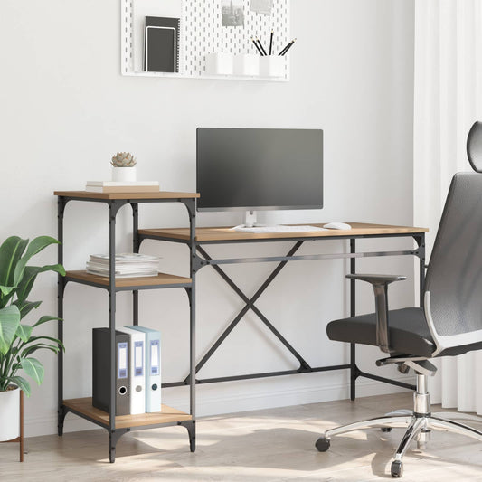 Bureau Artisan Eiken Bewerkt hout 135 x 50 x 90 cm is nu te koop bij PeponiXL, paradijselijk wonen!