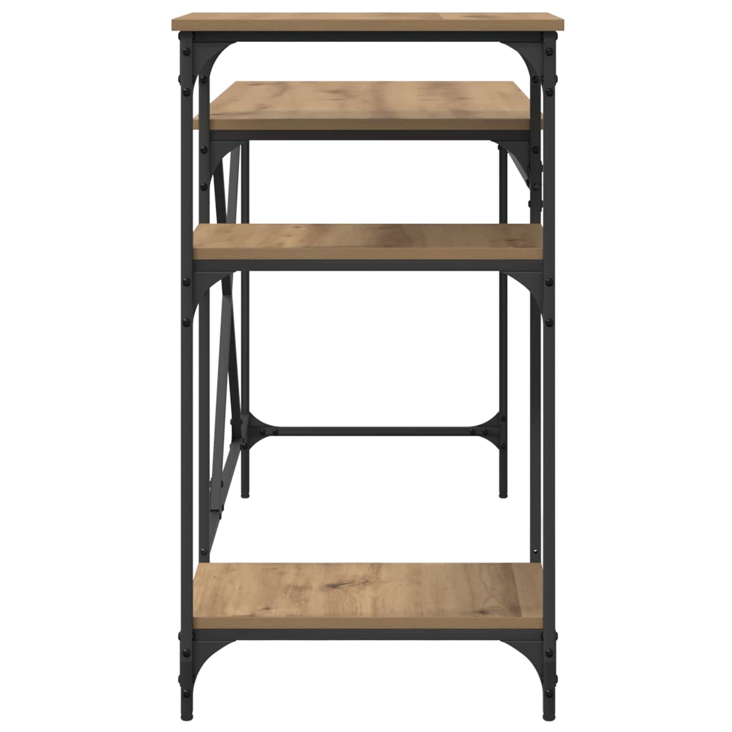 Bureau Artisan Eiken Bewerkt hout 135 x 50 x 90 cm