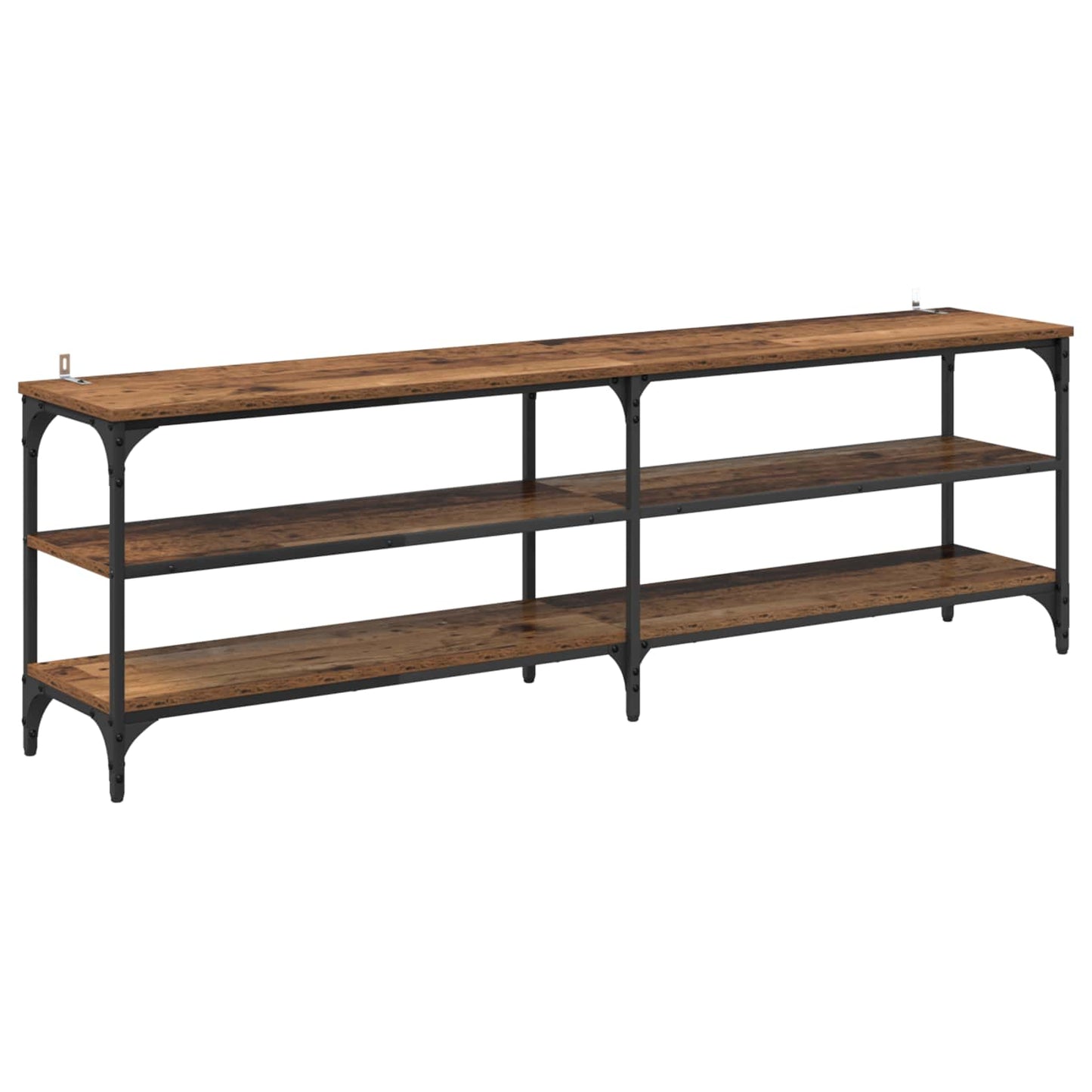 TV-kast Oud Hout 160 x 30 x 50 cm Gemonteerd hout en ijzer is nu te koop bij PeponiXL, paradijselijk wonen!