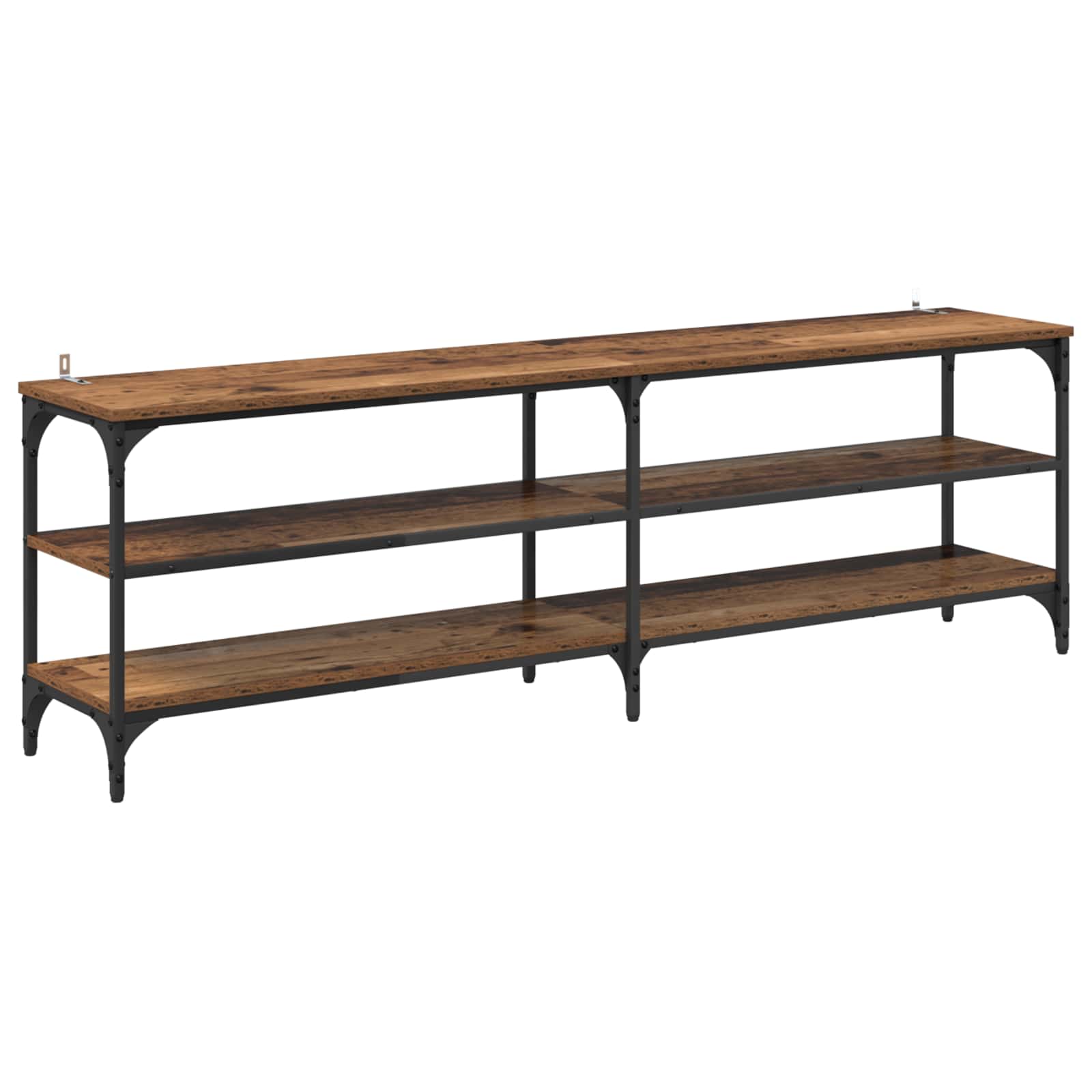 TV-kast Oud Hout 160 x 30 x 50 cm Gemonteerd hout en ijzer is nu te koop bij PeponiXL, paradijselijk wonen!