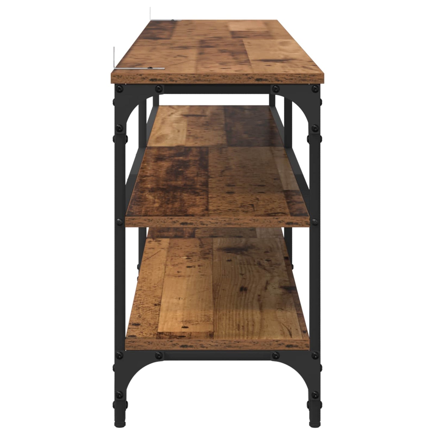 TV-kast Oud Hout 160 x 30 x 50 cm Gemonteerd hout en ijzer is nu te koop bij PeponiXL, paradijselijk wonen!