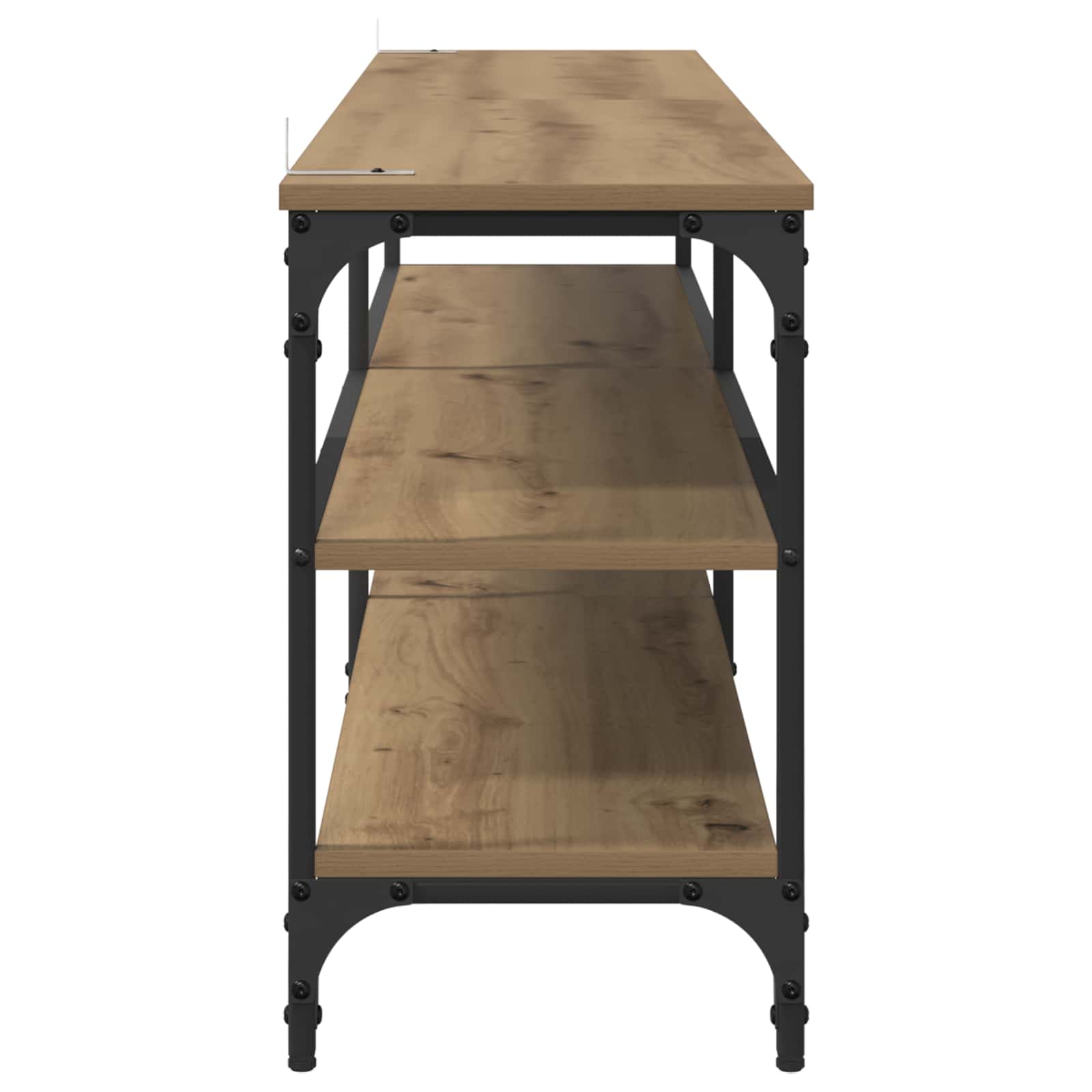 TV-kast 160 x 30 x 50 cm Artisan Eiken Gemonteerd hout en ijzer is nu te koop bij PeponiXL, paradijselijk wonen!
