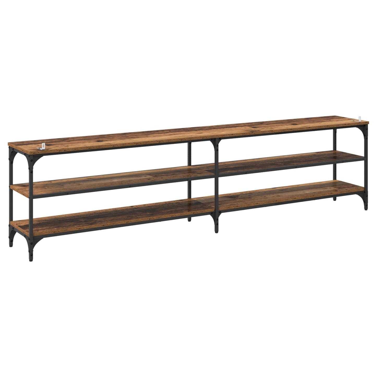TV-kast Oud Hout 200 x 30 x 50 cm Gemonteerd hout en ijzer is nu te koop bij PeponiXL, paradijselijk wonen!