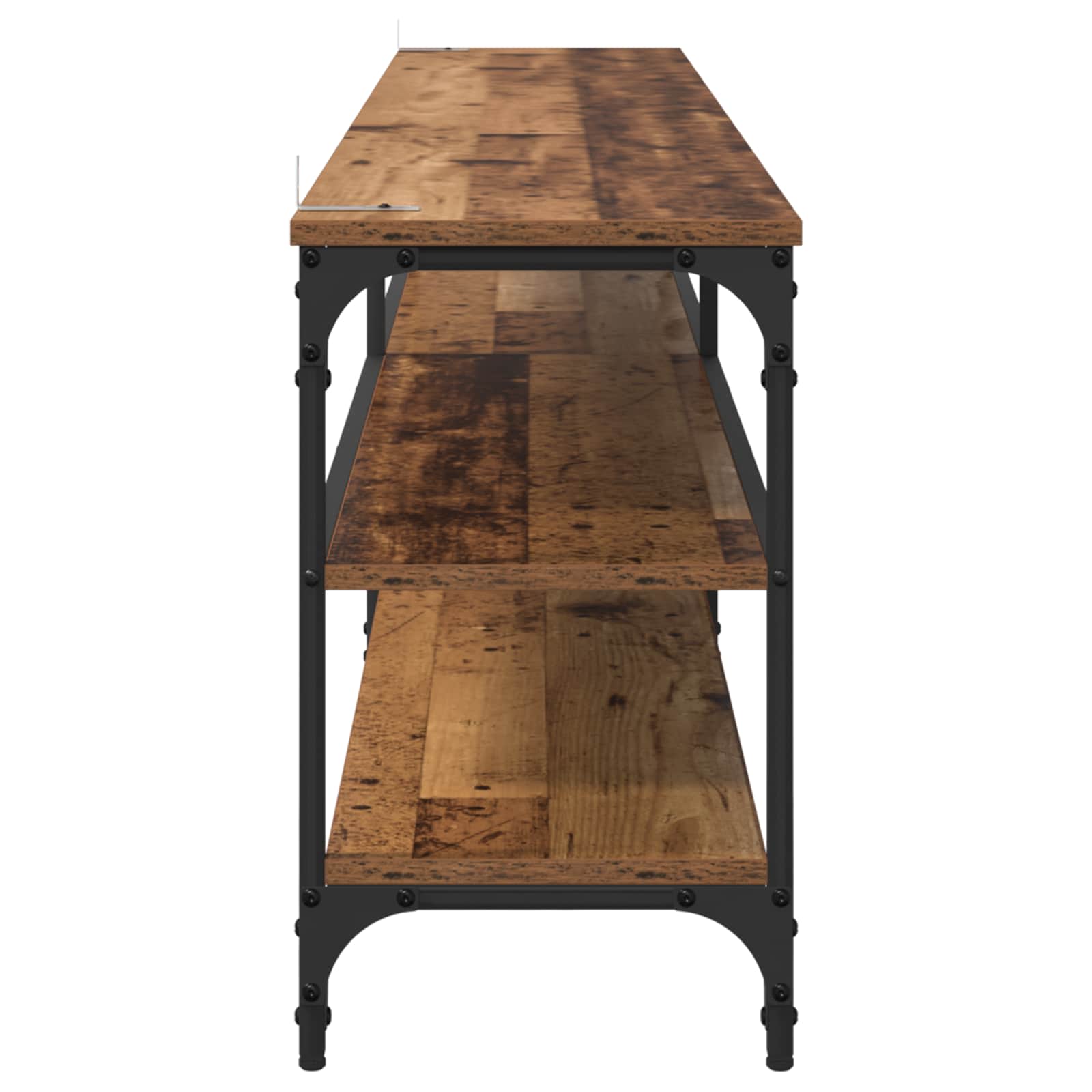 TV-kast Oud Hout 200 x 30 x 50 cm Gemonteerd hout en ijzer is nu te koop bij PeponiXL, paradijselijk wonen!