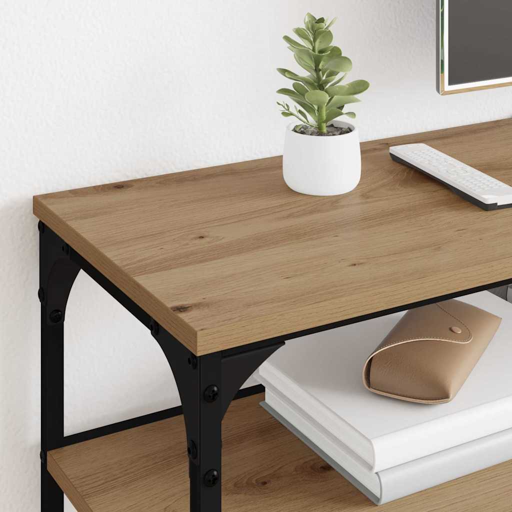 TV-kast Artisan Eiken 200 x 30 x 50 cm Gemonteerd hout en ijzer is nu te koop bij PeponiXL, paradijselijk wonen!