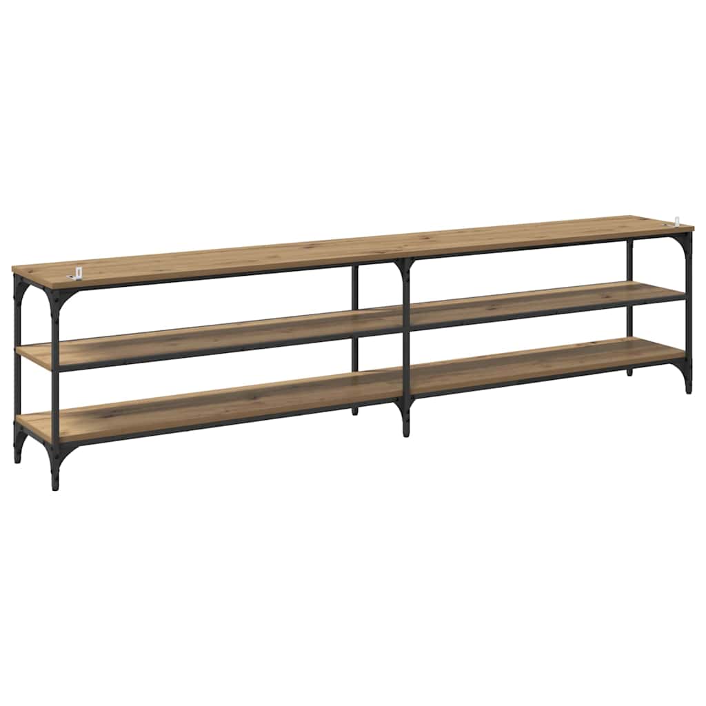 TV-kast Artisan Eiken 200 x 30 x 50 cm Gemonteerd hout en ijzer is nu te koop bij PeponiXL, paradijselijk wonen!