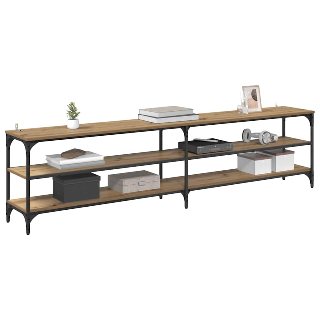 TV-kast Artisan Eiken 200 x 30 x 50 cm Gemonteerd hout en ijzer is nu te koop bij PeponiXL, paradijselijk wonen!