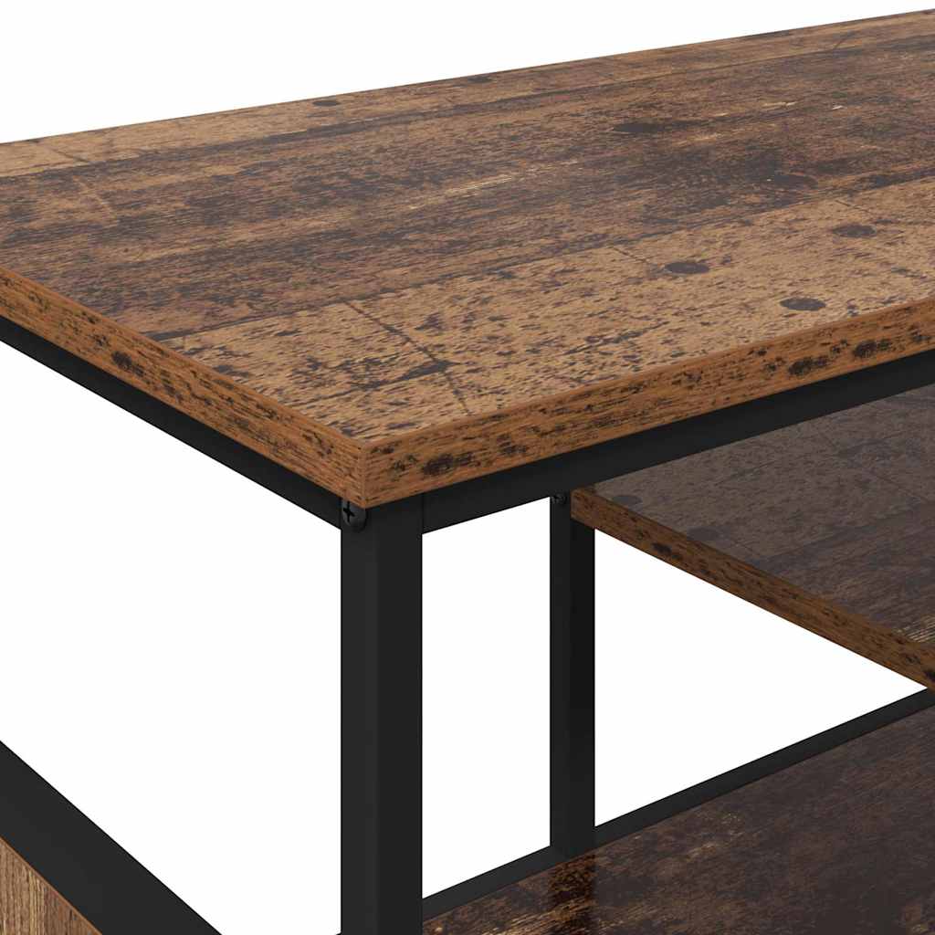 TV-kast Oud Hout 100 x 35 x 45 cm Gemonteerd hout en ijzer is nu te koop bij PeponiXL, paradijselijk wonen!