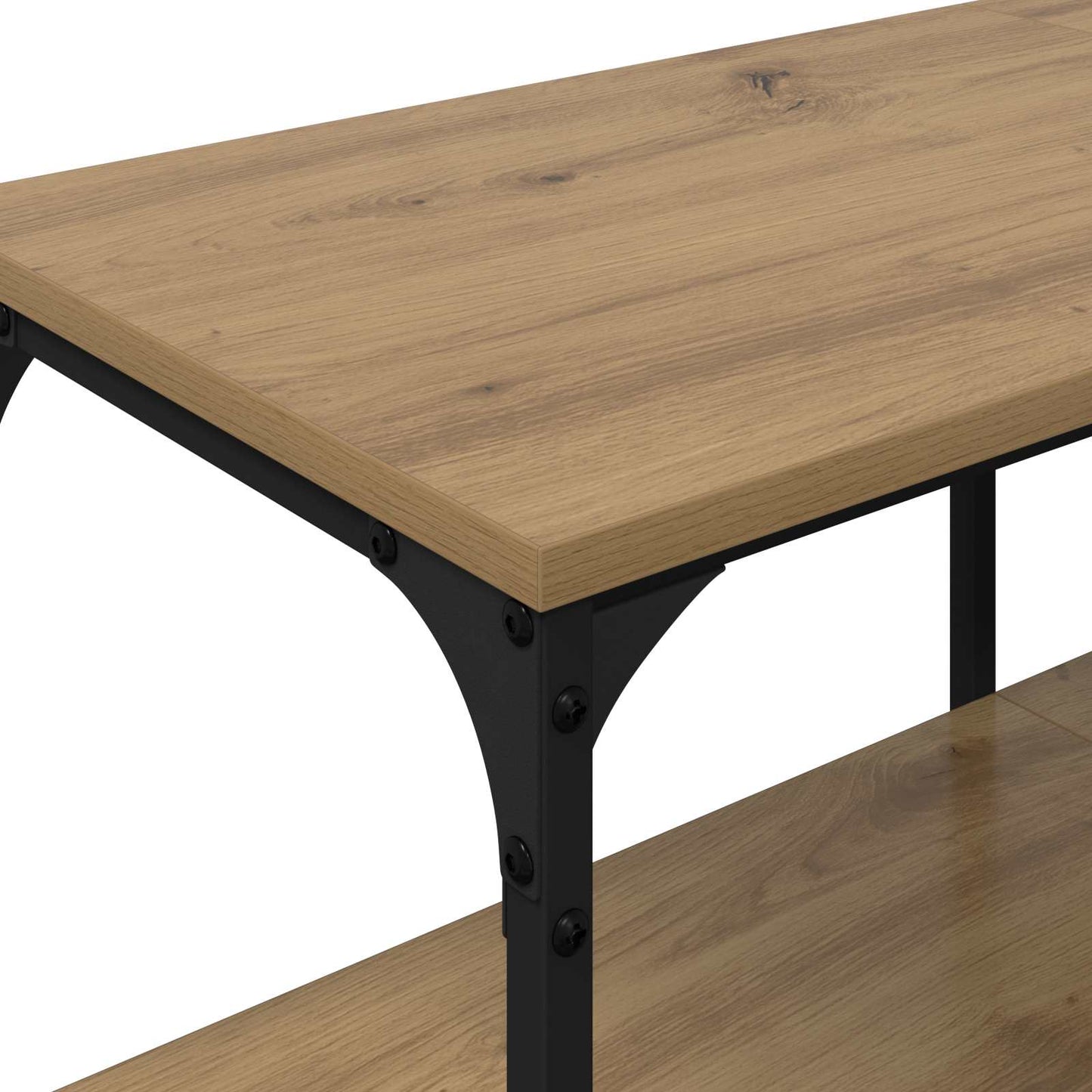 TV-kast 201 x 35 x 45 cm Artisan Eiken Gemonteerd hout en ijzer is nu te koop bij PeponiXL, paradijselijk wonen!