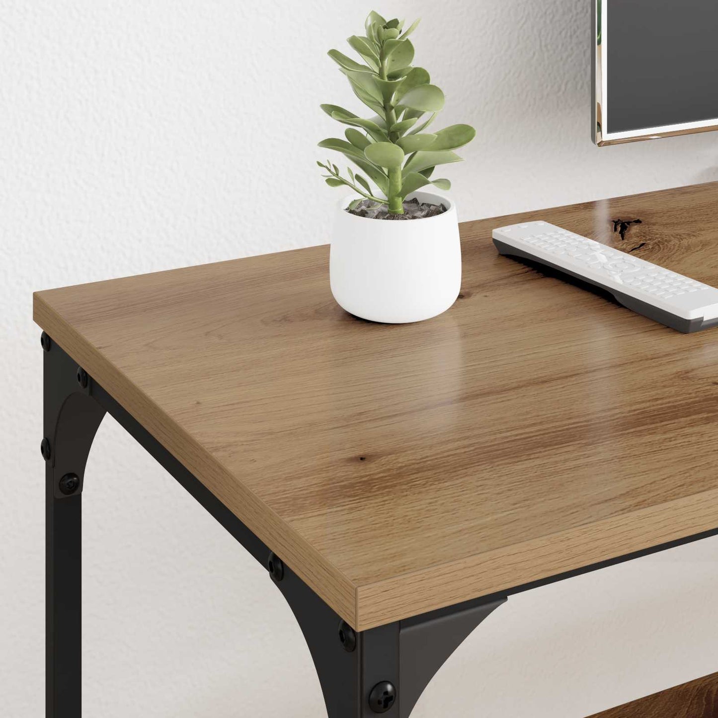 TV-kast 201 x 35 x 45 cm Artisan Eiken Gemonteerd hout en ijzer is nu te koop bij PeponiXL, paradijselijk wonen!