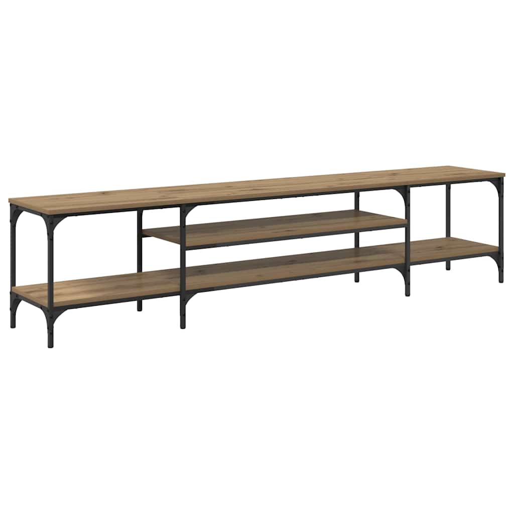 TV-kast Artisan Eiken 201 x 35 x 45 cm Gemonteerd hout en ijzer is nu te koop bij PeponiXL, paradijselijk wonen!