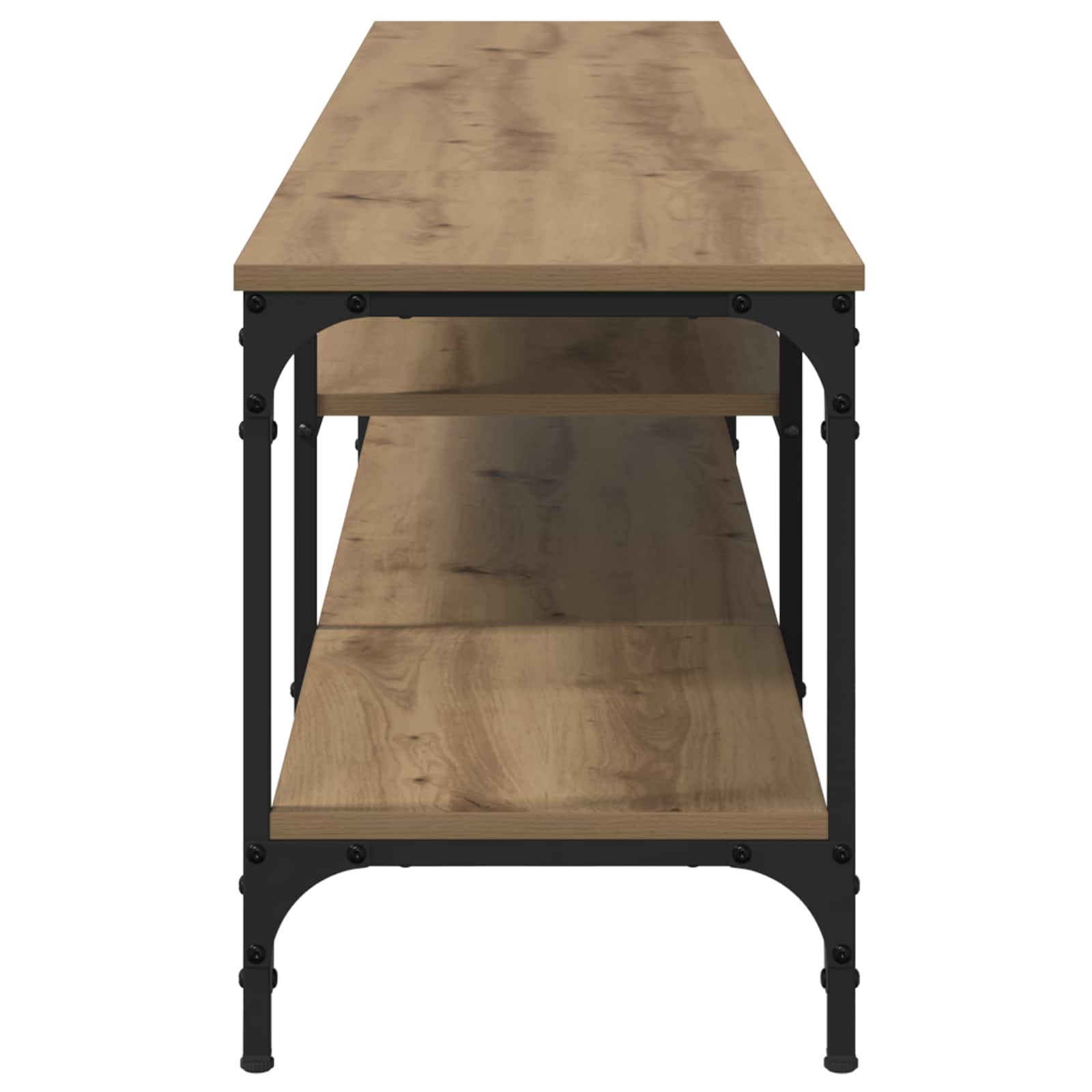 TV-kast 201 x 35 x 45 cm Artisan Eiken Gemonteerd hout en ijzer is nu te koop bij PeponiXL, paradijselijk wonen!