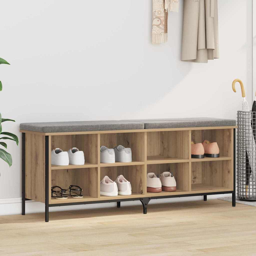 Schoenenkast met plank Artisan Eiken 131 x 35 x 50 cm is nu te koop bij PeponiXL, paradijselijk wonen!