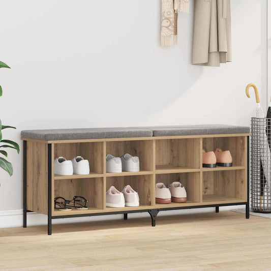 Schoenenkast met plank Artisan Eiken 131 x 35 x 50 cm is nu te koop bij PeponiXL, paradijselijk wonen!