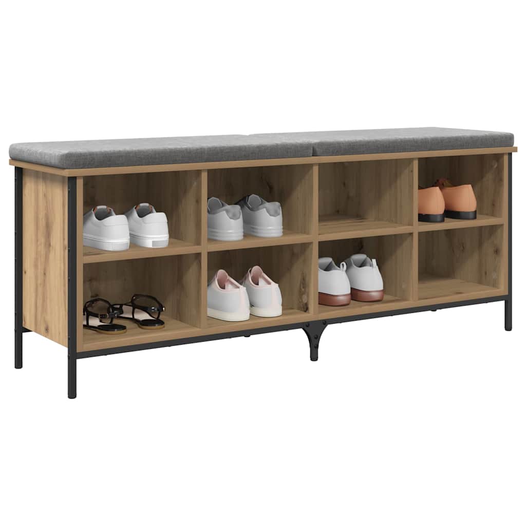 Schoenenkast met plank Artisan Eiken 131 x 35 x 50 cm is nu te koop bij PeponiXL, paradijselijk wonen!