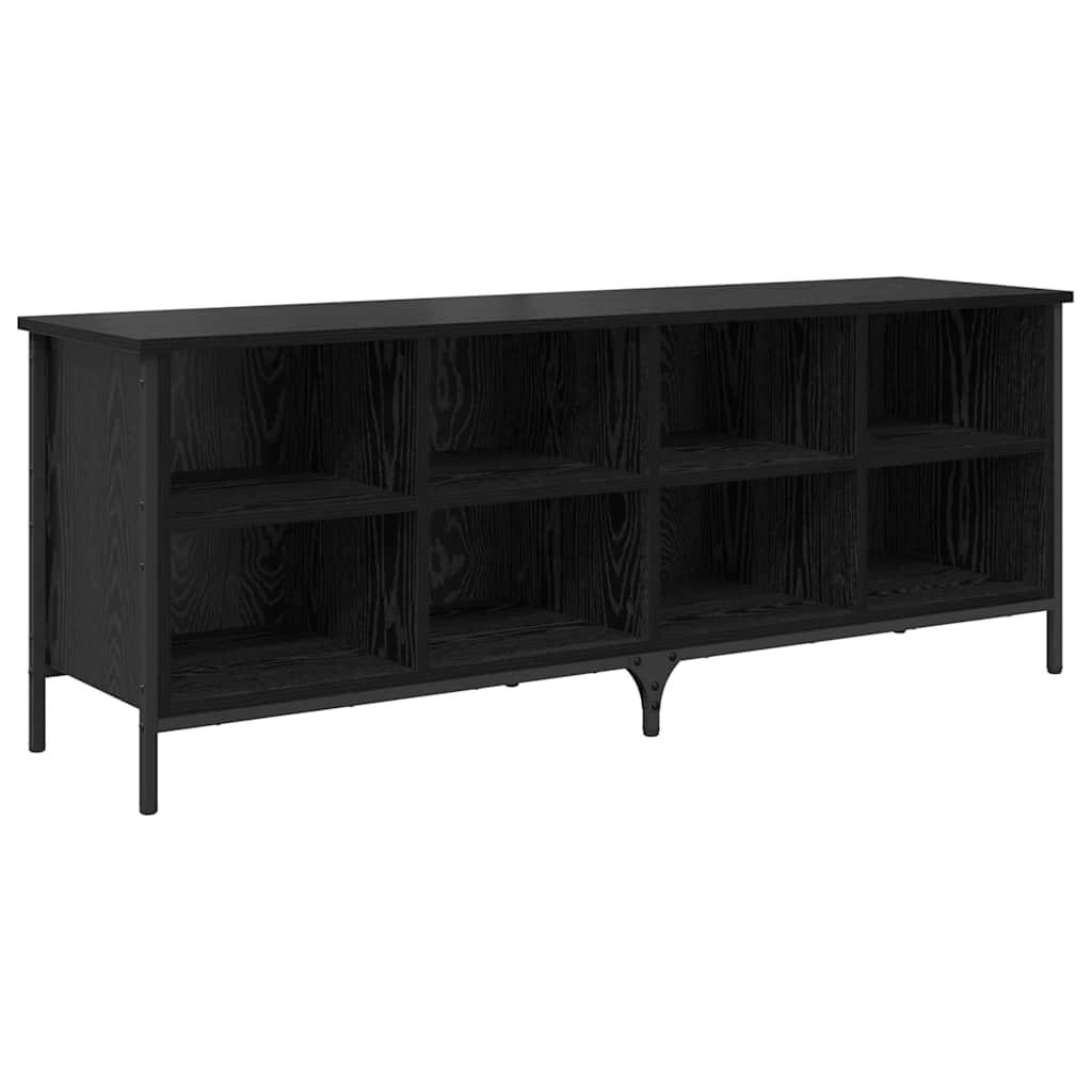 Schoenenkast met plank met opslag Zwart Eiken 131 x 35 x 50 cm is nu te koop bij PeponiXL, paradijselijk wonen!
