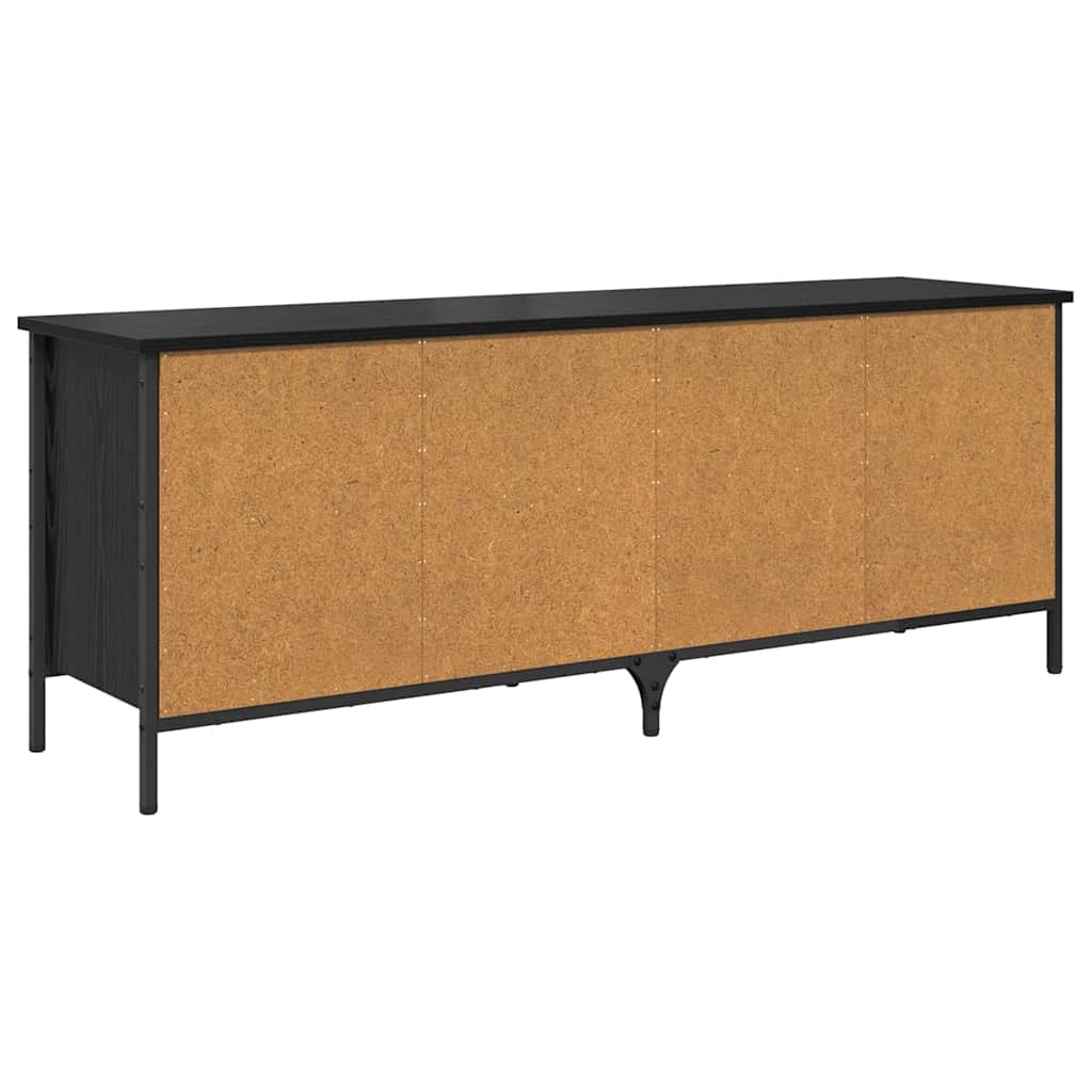 Schoenenkast met plank met opslag Zwart Eiken 131 x 35 x 50 cm is nu te koop bij PeponiXL, paradijselijk wonen!
