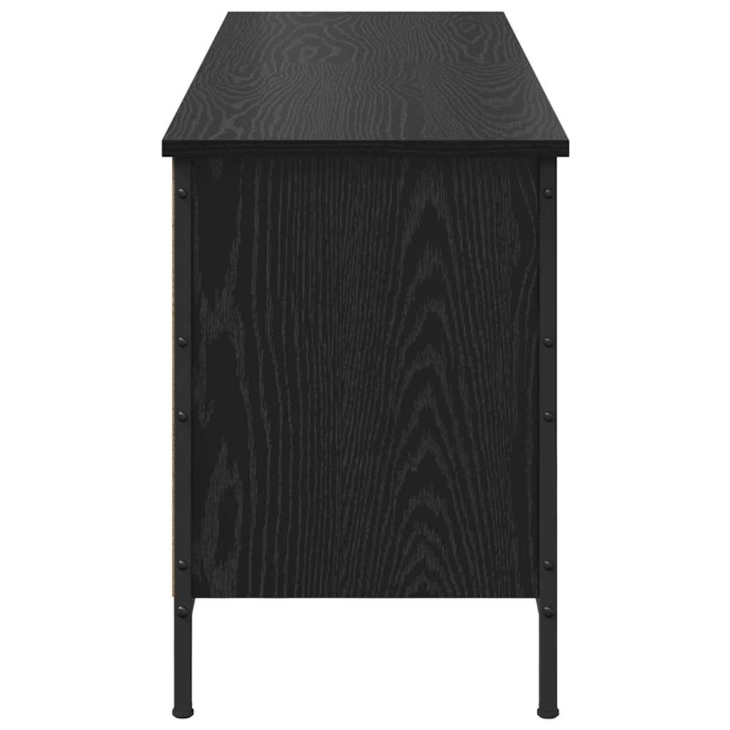 Schoenenkast met plank met opslag Zwart Eiken 131 x 35 x 50 cm is nu te koop bij PeponiXL, paradijselijk wonen!