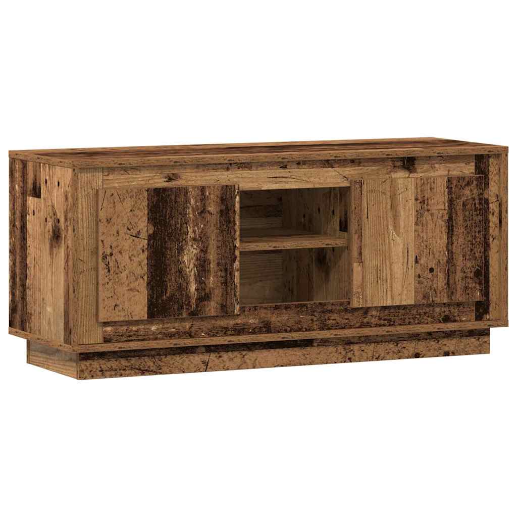 TV-kast Oud Hout 102 x 35 x 45 cm Bewerkt hout is nu te koop bij PeponiXL, paradijselijk wonen!