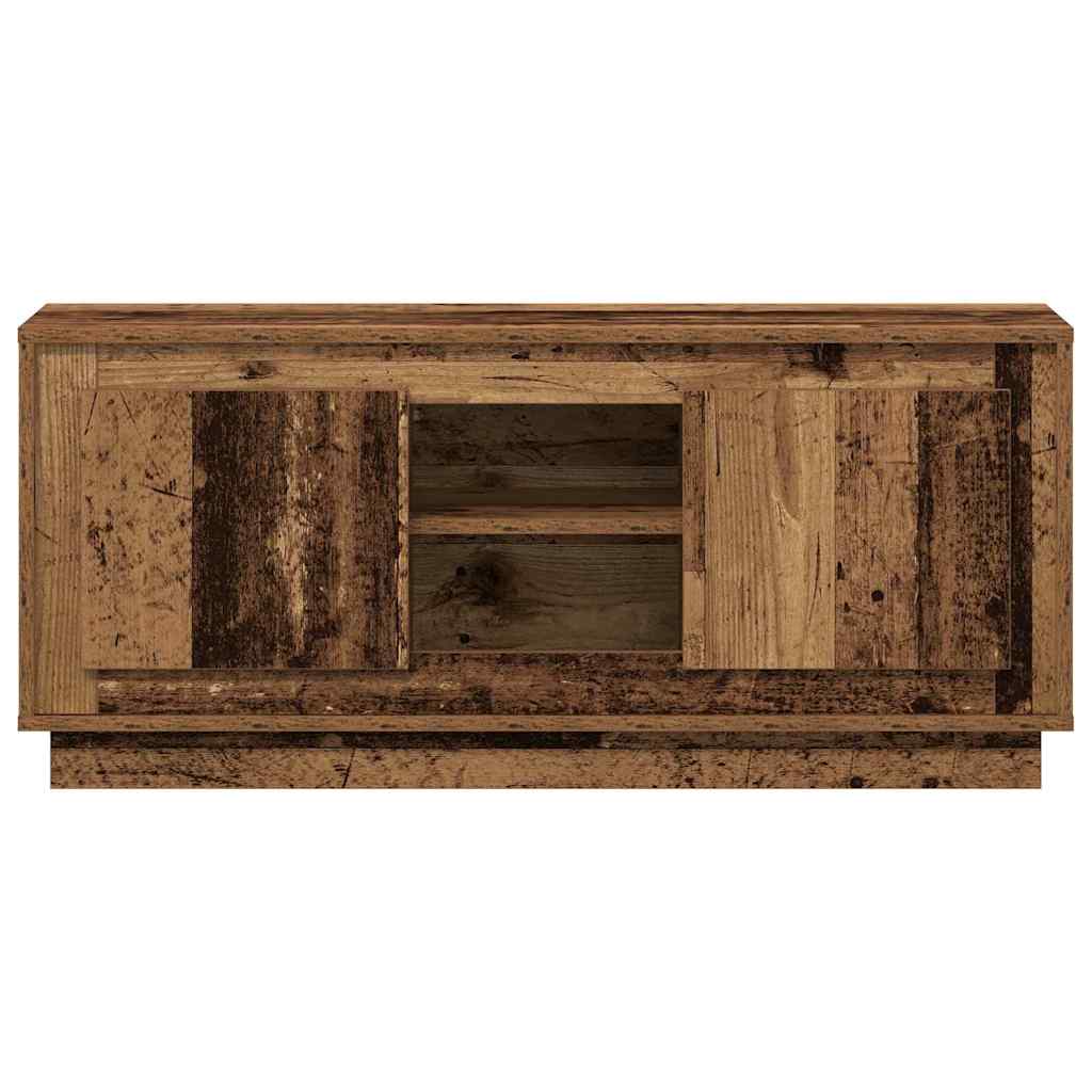 TV-kast Oud Hout 102 x 35 x 45 cm Bewerkt hout is nu te koop bij PeponiXL, paradijselijk wonen!