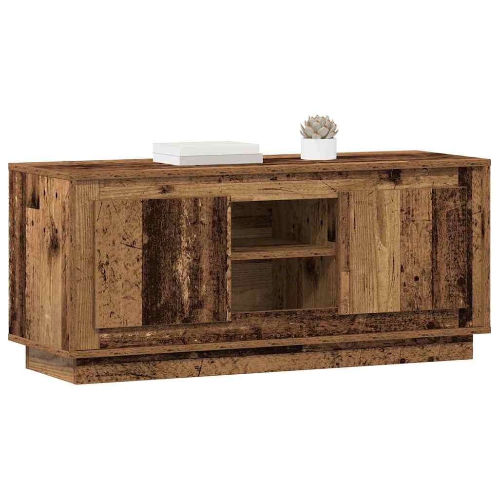 TV-kast Oud Hout 102 x 35 x 45 cm Bewerkt hout is nu te koop bij PeponiXL, paradijselijk wonen!