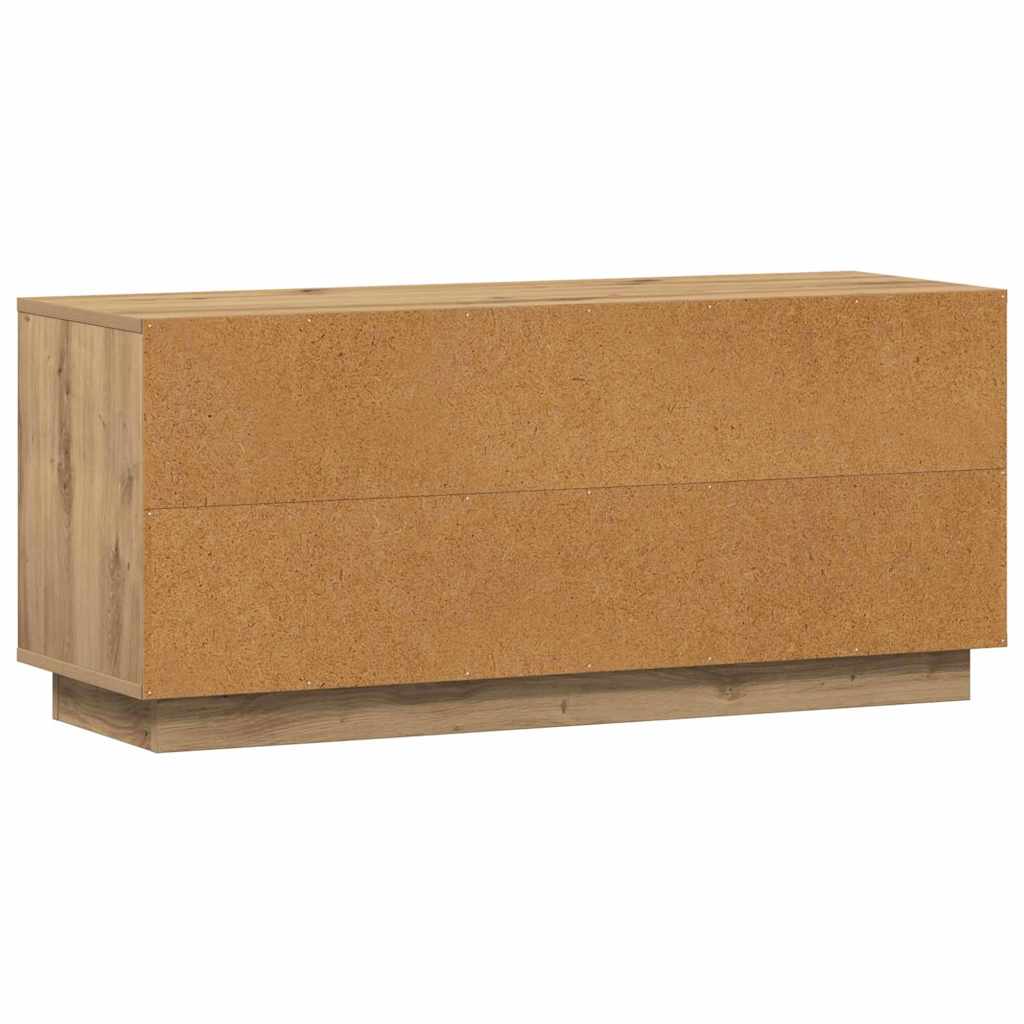 TV-kast Artisan Eiken 102 x 35 x 45 cm Bewerkt hout is nu te koop bij PeponiXL, paradijselijk wonen!