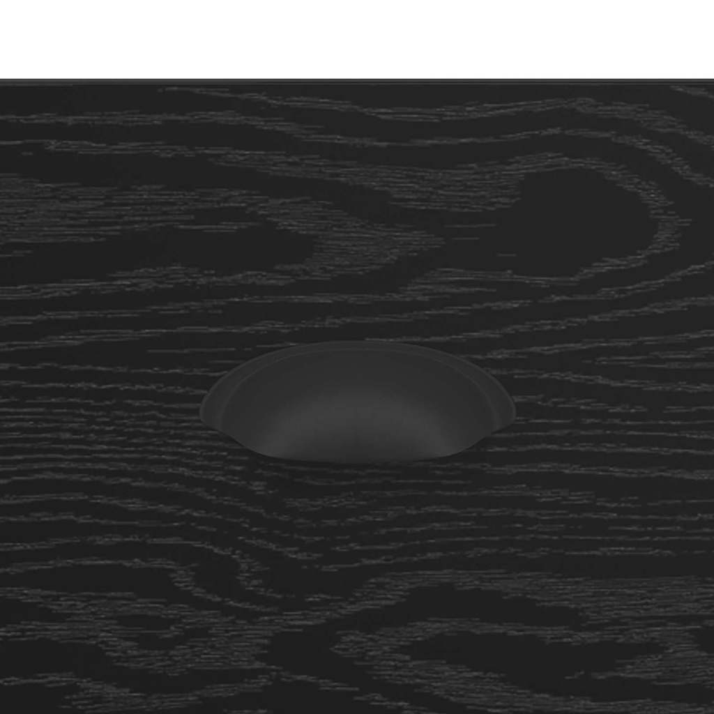 Nachtkastje met lade Zwart Eiken 39 x 39 x 67,5 cm Bewerkt hout is nu te koop bij PeponiXL, paradijselijk wonen!