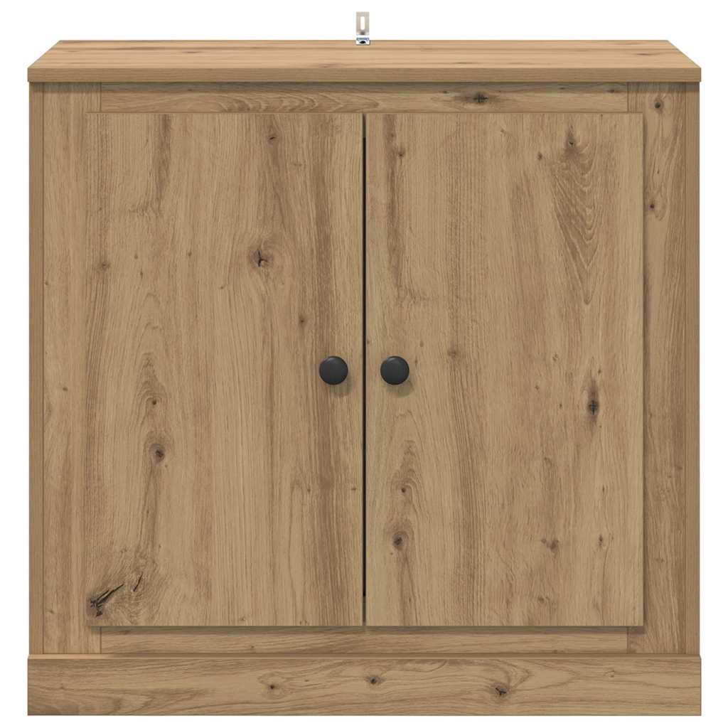 Dressoir Artisan Eiken 70 x 35,5 x 67,5 cm Bewerkt hout is nu te koop bij PeponiXL, paradijselijk wonen!