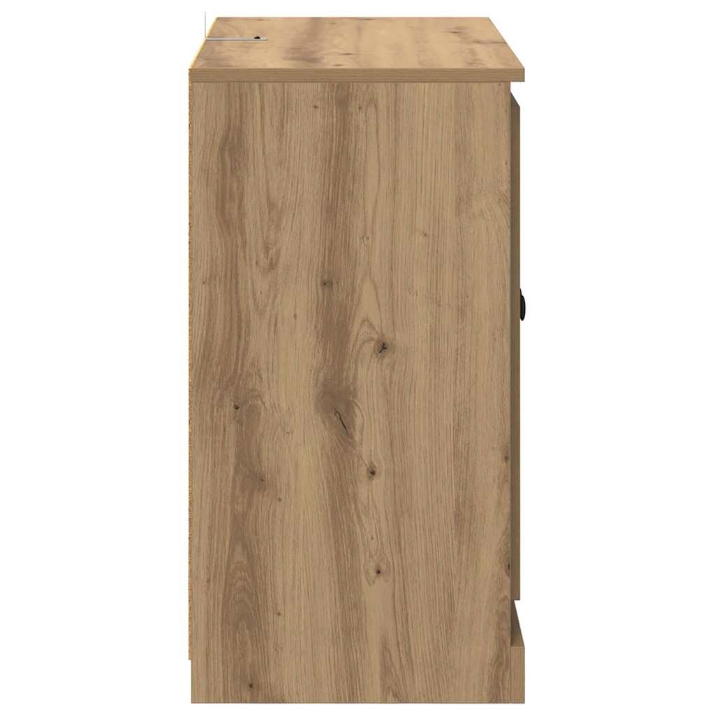 Dressoir Artisan Eiken 70 x 35,5 x 67,5 cm Bewerkt hout is nu te koop bij PeponiXL, paradijselijk wonen!