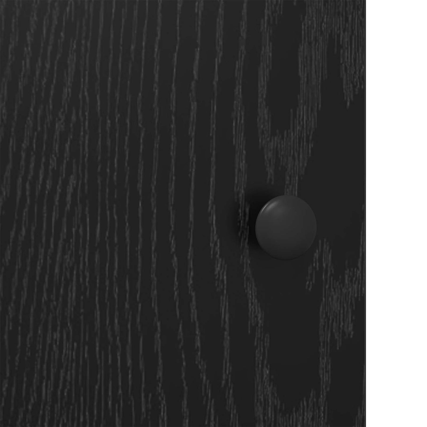Dressoir Zwart Eiken 70 x 35,5 x 67,5 cm Bewerkt hout is nu te koop bij PeponiXL, paradijselijk wonen!