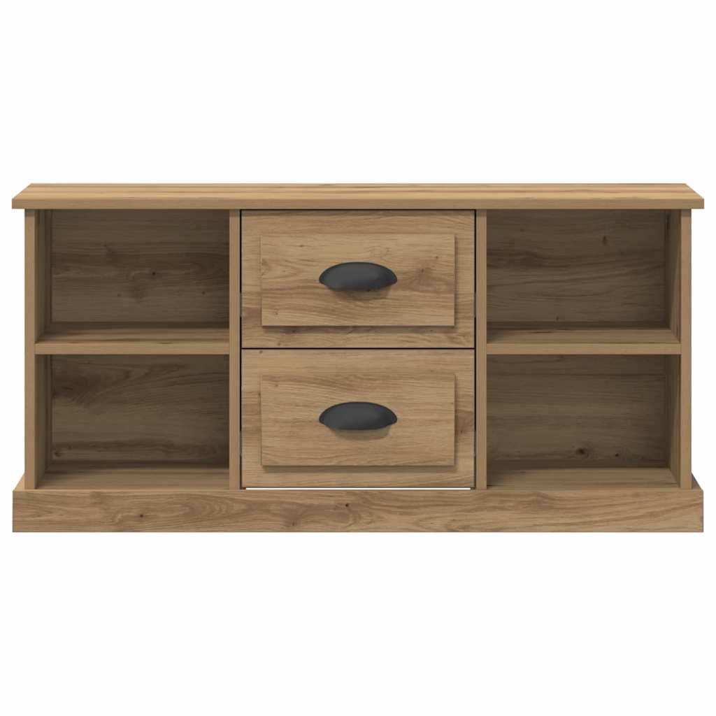 TV-kast met lade Artisan Eiken 99,5 x 35,5 x 48 cm Bewerkt hout is nu te koop bij PeponiXL, paradijselijk wonen!