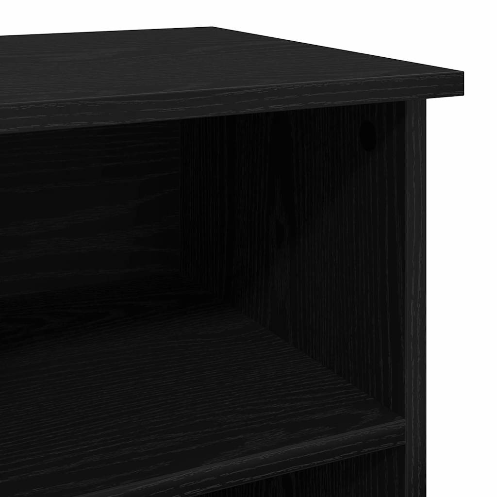 TV-kast met lade Zwart Eiken 99,5 x 35,5 x 48 cm Bewerkt hout is nu te koop bij PeponiXL, paradijselijk wonen!