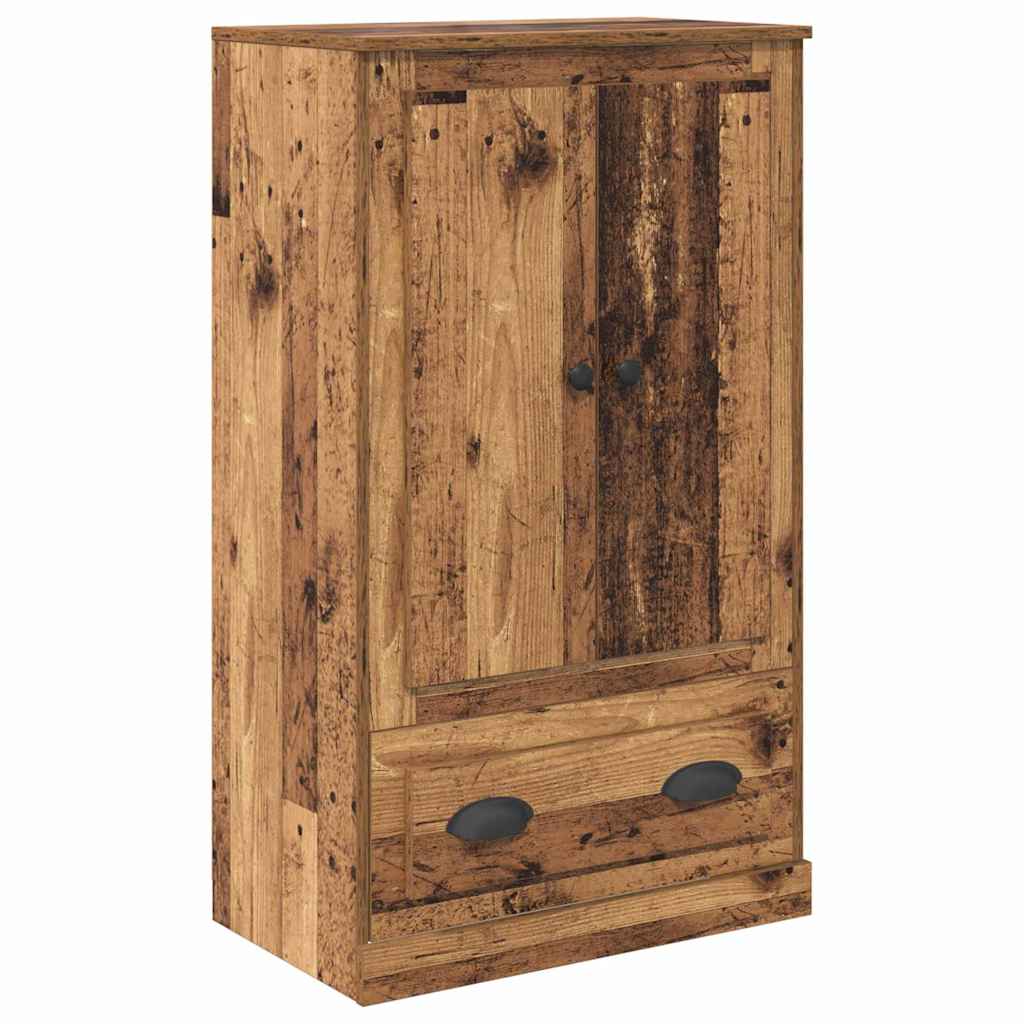 Highboard met lade Oud Hout 60 x 35,5 x 103,5 cm Bewerkt hout is nu te koop bij PeponiXL, paradijselijk wonen!