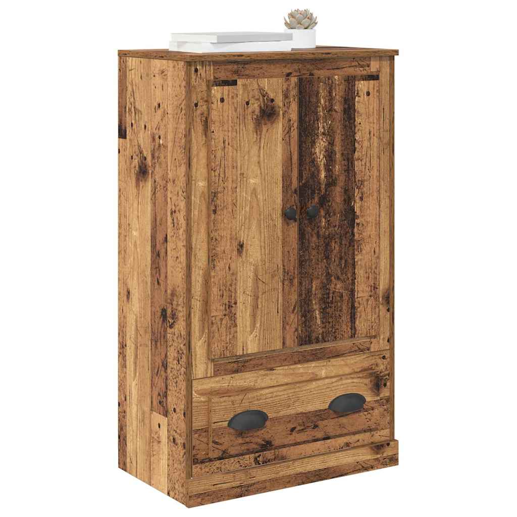 Highboard met lade Oud Hout 60 x 35,5 x 103,5 cm Bewerkt hout is nu te koop bij PeponiXL, paradijselijk wonen!