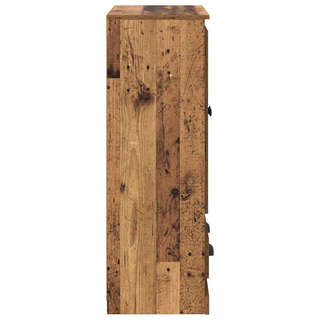 Highboard met lade Oud Hout 60 x 35,5 x 103,5 cm Bewerkt hout is nu te koop bij PeponiXL, paradijselijk wonen!
