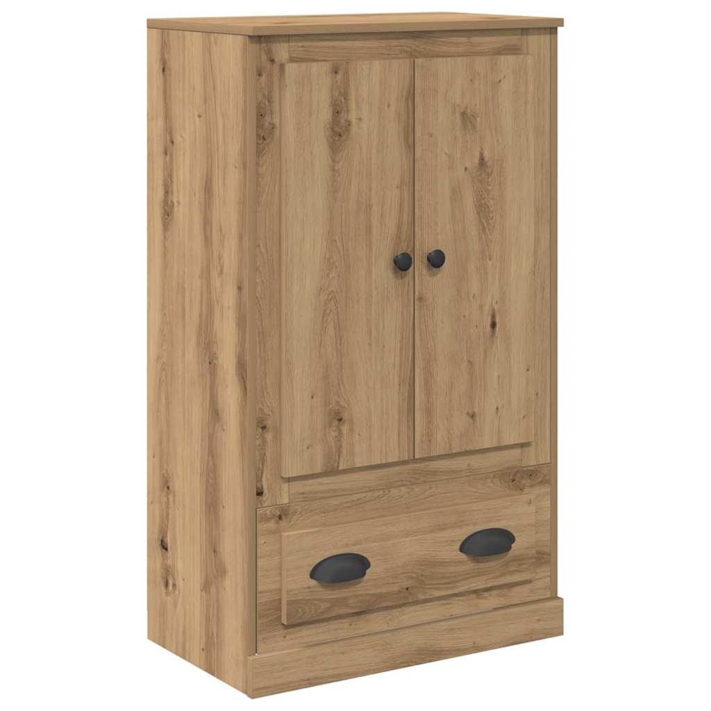 Highboard Artisan Eiken 60 x 35,5 x 103,5 cm Bewerkt hout is nu te koop bij PeponiXL, paradijselijk wonen!