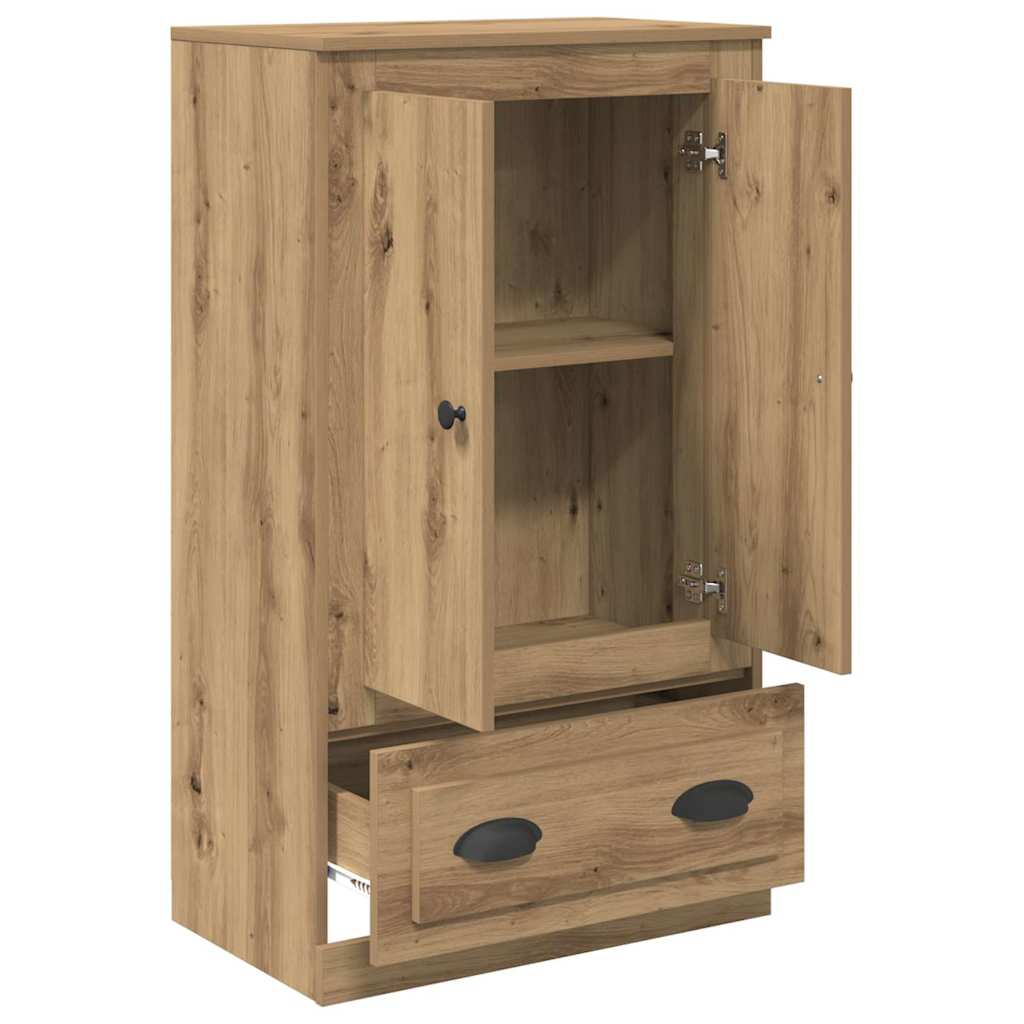 Highboard Artisan Eiken 60 x 35,5 x 103,5 cm Bewerkt hout is nu te koop bij PeponiXL, paradijselijk wonen!