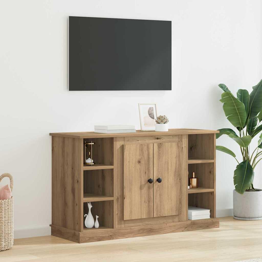 Dressoir Artisan Eiken 100 x 35,5 x 60 cm Bewerkt hout is nu te koop bij PeponiXL, paradijselijk wonen!