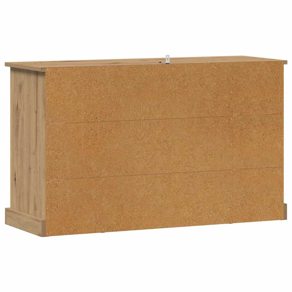 Dressoir Artisan Eiken 100 x 35,5 x 60 cm Bewerkt hout is nu te koop bij PeponiXL, paradijselijk wonen!