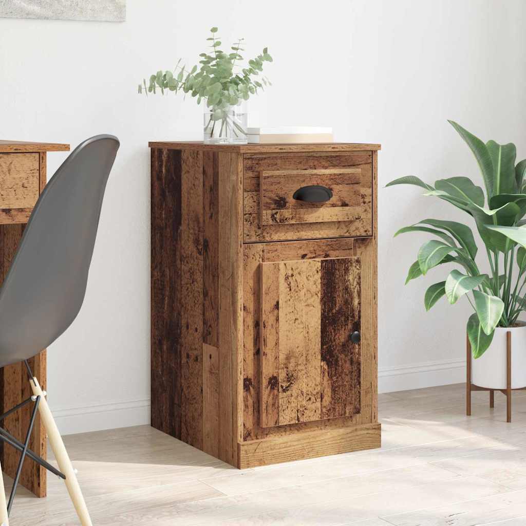 Bijzetkast Wandgemonteerd Oud hout 40 x 50 x 75 cm Bewerkt hout is nu te koop bij PeponiXL, paradijselijk wonen!