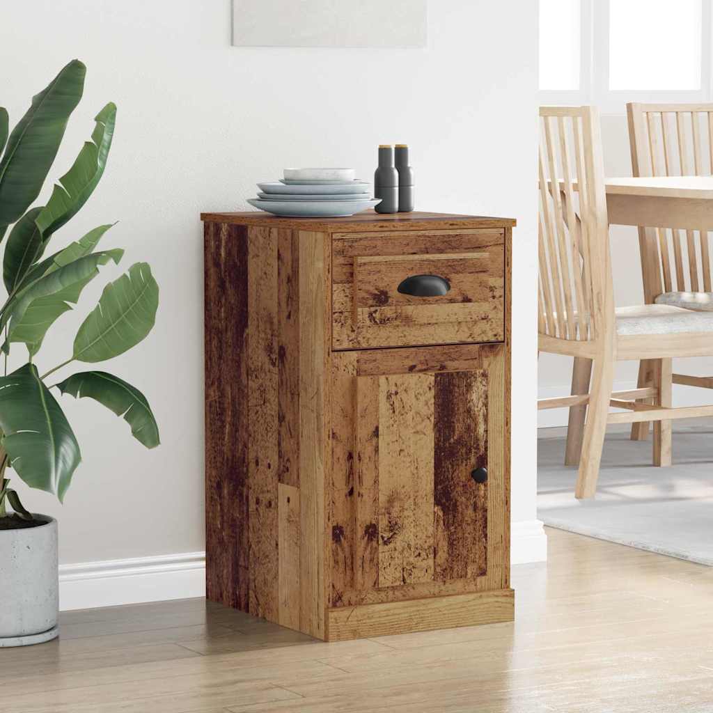 Bijzetkast Wandgemonteerd Oud hout 40 x 50 x 75 cm Bewerkt hout is nu te koop bij PeponiXL, paradijselijk wonen!