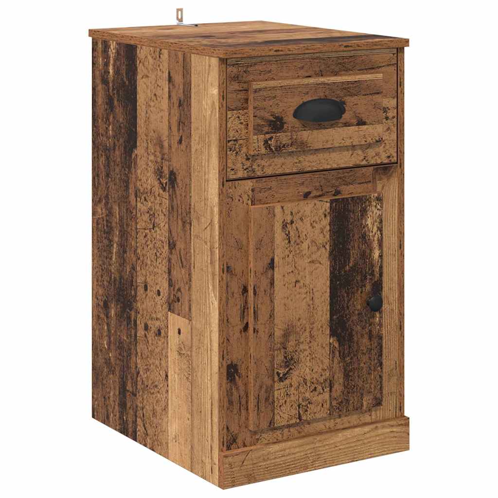 Bijzetkast Wandgemonteerd Oud hout 40 x 50 x 75 cm Bewerkt hout is nu te koop bij PeponiXL, paradijselijk wonen!