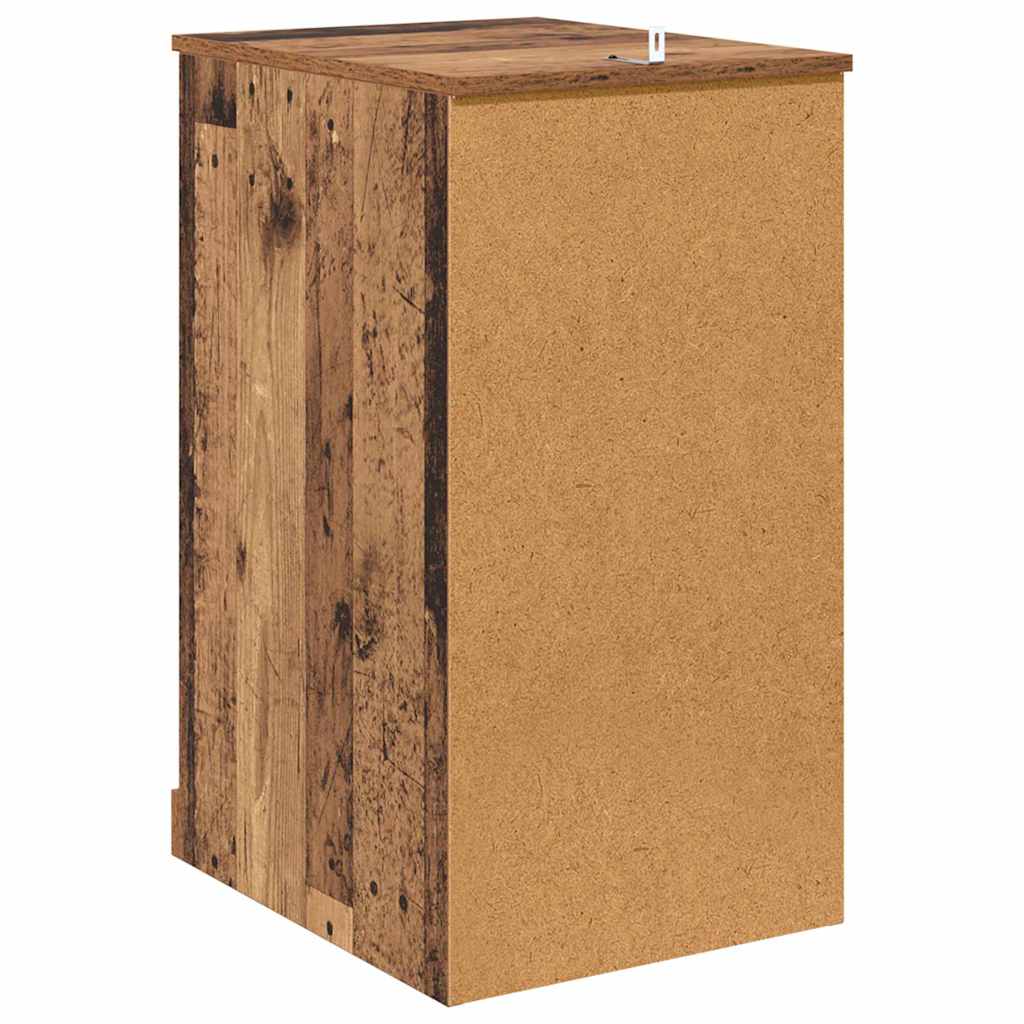 Bijzetkast Wandgemonteerd Oud hout 40 x 50 x 75 cm Bewerkt hout is nu te koop bij PeponiXL, paradijselijk wonen!