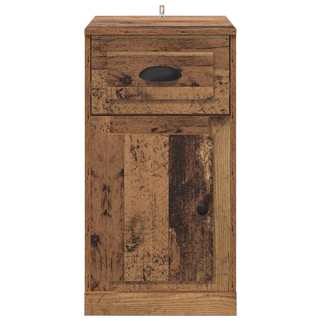 Bijzetkast Wandgemonteerd Oud hout 40 x 50 x 75 cm Bewerkt hout is nu te koop bij PeponiXL, paradijselijk wonen!
