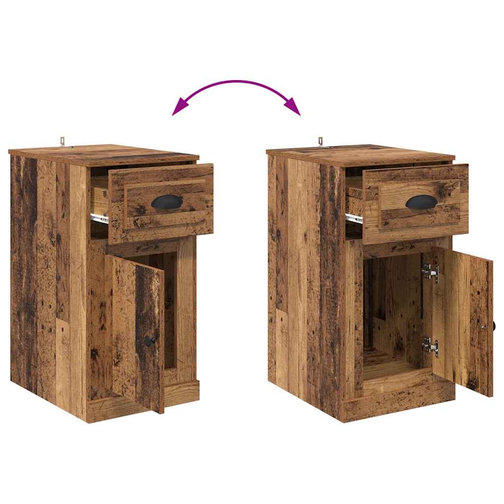 Bijzetkast Wandgemonteerd Oud hout 40 x 50 x 75 cm Bewerkt hout is nu te koop bij PeponiXL, paradijselijk wonen!