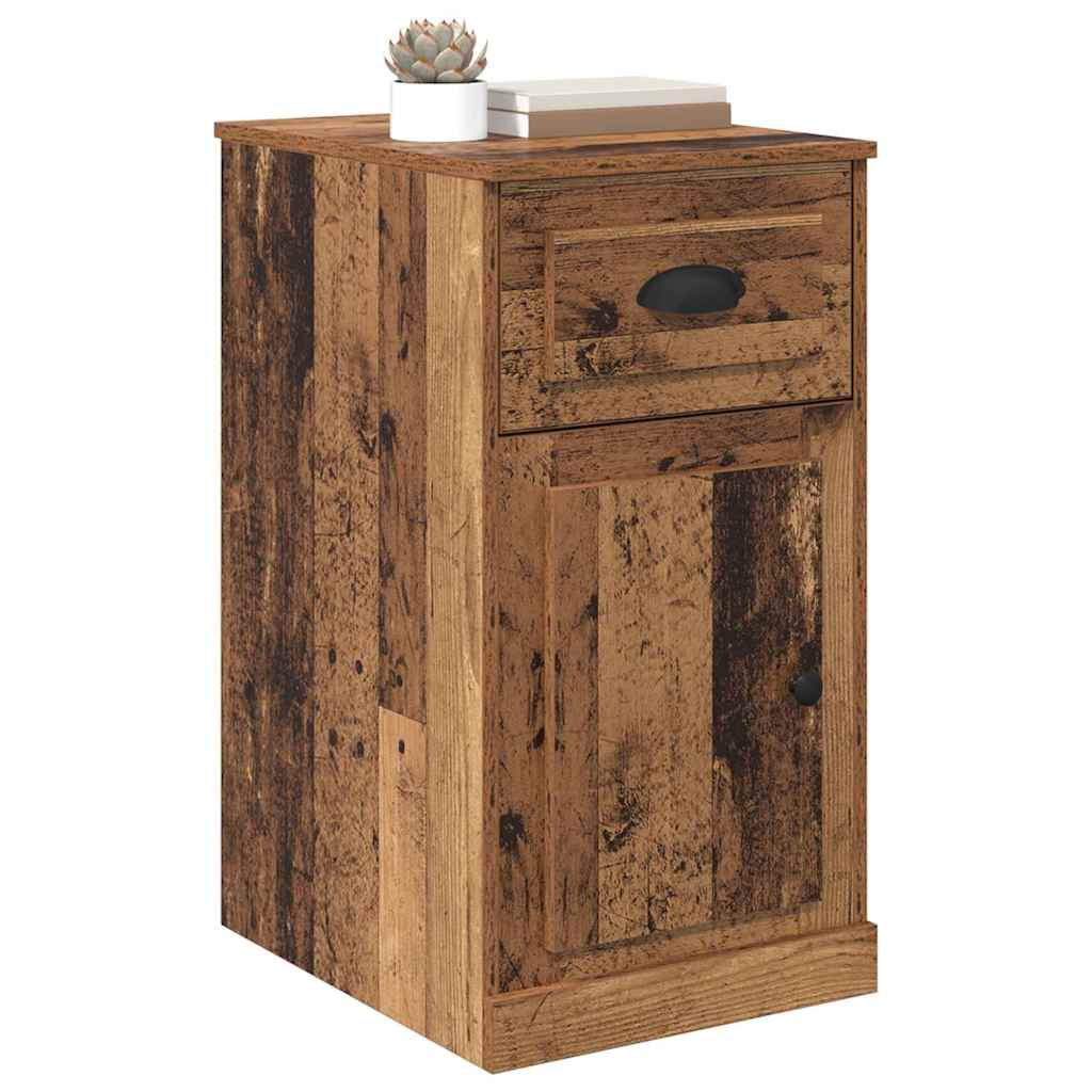 Bijzetkast Wandgemonteerd Oud hout 40 x 50 x 75 cm Bewerkt hout is nu te koop bij PeponiXL, paradijselijk wonen!