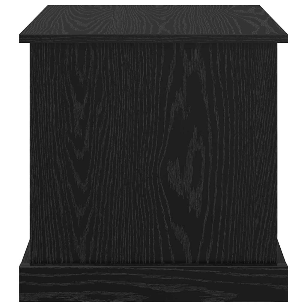 Salontafel 3 pcs Zwart Eiken Bewerkt hout is nu te koop bij PeponiXL, paradijselijk wonen!